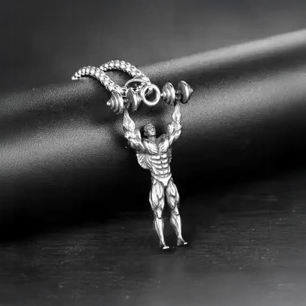 Fitness Bodybuilder Locket Chain for Men