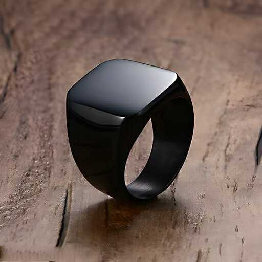 Stylish Stainless Steel Ring – Silver Plated for Men & Boys