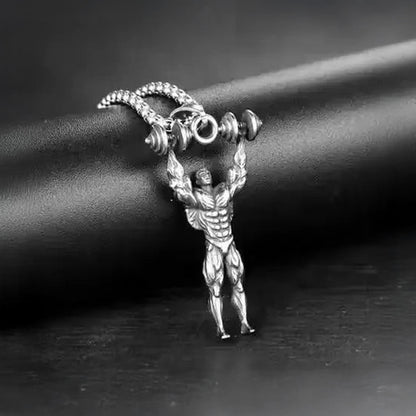 Fitness Bodybuilder Locket Chain for Men
