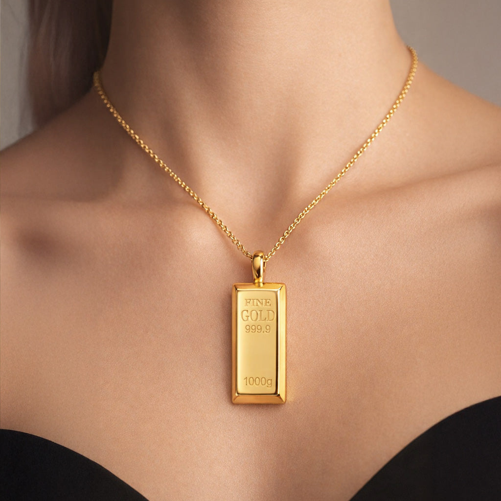 gold-bar-locket-nature-background