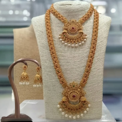Princess Pearl Haram Jewellery Set – Gold-Plated for Women